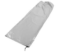 Zerodeko Cubierta para Escalera Plegable de Tela Oxford Color Plata con Cordón, Resistente a Rayos Uv, Adecuado para Jardín y Patio