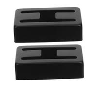 Zerodeko Cubiertas Metálicas de Pastilla Humbucker Negras Diseño H para Guitarra Eléctrica Protección contra Interferencias y Mejora de Tono para Músicos