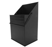 Zerodeko Cubo metálico para Cenizas de Chimenea: contenedor de carbón de Hierro