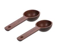 Zerodeko Cucharas Medidoras de Madera para Café y Té 15ml, Pack de 2 Piezas, Uso Versátil, Diseño Compacto y Portátil para Casa y Viaje