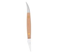 Zerodeko Cuchillo para Esculpir Arcilla Doble Filo de Acero Inoxidable Mango de Madera, Herramienta de Cerámica para Modelado y Recorte Preciso en Manualidades de Alfarería