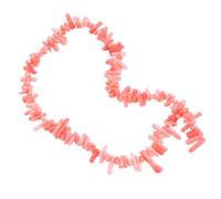 Zerodeko Cuentas de Coral Naturales Irregulares 40 Cm, 120 Piezas Rosas Sueltas para Pulseras y Collares, Accesorios de Bricolaje Orificio Liso para Joyería Artesanal