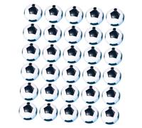 Zerodeko Cuentas Espaciadoras de Fútbol Acrílicas en Tonos Oscuros y Claros 100 Piezas para Pulseras Diy, Accesorios de Joyería Manualidades, Decoración para Fiestas de Fútbol y Regalos