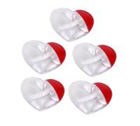 Zerodeko de Brillo Labial Portátil y Fácil de Limpiar de Plástico Juego de 5 Tubos en Forma de Corazón Ideales para Almacenar en Casa Viajes
