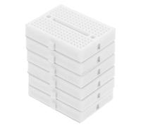 Zerodeko de Pequeñas Placas de Pruebas para Científicos de Plástico Blanco 6 Piezas sin Soldadura Soporte de Uso Prolongado