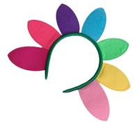 Zerodeko Diadema de Girasol Colorida para Mujer Accesorio de Pétalos de Flores Diadema de Girasol para Fiestas Halloween y Celebraciones para Adultos