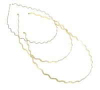 Zerodeko Diademas Metálicas Onduladas Doradas 3 Piezas Varios estilos Finas y Elegantes, Accesorios Cabello para Mujer Ideales para Bodas y Eventos Obsequios