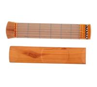 Zerodeko Diapasón de Guitarra de Bolsillo 6 Trastes Color Madera Entrenamiento de Guitarra Portátil para Principiantes Práctica de Dedos Accesorios Instrumentos Musicales