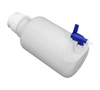 Zerodeko Dispensador de Agua con Grifo Resistente y Ligero de 5l para Uso Escolar, Contenedor Blanco de Pe Adecuado para Bebidas Aula