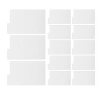 Zerodeko Divisores de Discos de Vinilo 13 Piezas para Almacenamiento en Estanterías y Cajas, Organizador de Álbumes Configuración Vertical y Horizontal para Colecciones