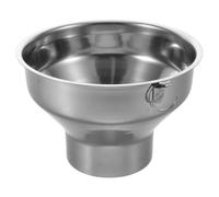 Zerodeko Embudo comercial de alta resistencia para harina - Accesorio mezclador de acero inoxidable de amplia abertura para profesionales, conservas, cocina y llenado de ingredientes en polvo - Boca