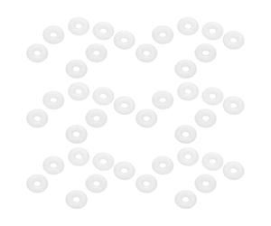 Zerodeko Espaciadores de Caucho para Pulseras y Collares, Topes de Cuentas Antideslizantes Blancos, Diámetro 5 Mm Grosor 1.7 Mm, 100 Piezas para Fabricación de Joyas y Posicionamiento