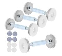 Zerodeko Estabilizador Antivibración para Cabecero de Cama, Soporte Ajustable de Acero Inoxidable y Aleación de Aluminio, 4 Piezas para Marco de Cama y Sofás