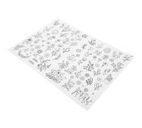 Zerodeko Estabilizador Hoja en Forma de para Bordado Soluble en Agua Papel Autoadhesivo Práctico y Lavable, Adecuado para Coser en Algodón y Quilts Decorativos