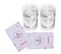 Zerodeko Estampador de Manicura de Silicona Transparente Herramienta para Sellos de Uñas Francesa 2piezas Transferencia Precisa de Patrones para Uso y