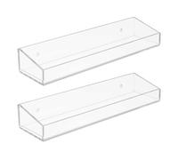 Zerodeko Estante Flotante de Pared de Acrílico para Baño y Cocina, Estantería Transparente Que Ahorra Espacio y No Se Deforma, Adecuado para Espacios Pequeños