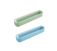 Zerodeko Estante para Zapatillas de Pared sin Perforaciones, Organizador de Plástico 2piezas en Verde y Azul, Adecuado para Baño y Pasillo, Ahorra Espacio y Mantiene Orden