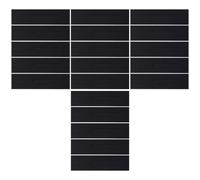 Zerodeko Estuche de Papel Kraft y Conveniente Negro 30 Unidades para Bolígrafos Protector Plegable para Organización de Papelería Infantil