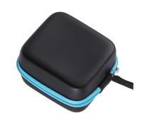 Zerodeko Estuche Organizador para Aceites Esenciales 5 Ml, Bolsa de Almacenamiento Portátil Azul, Resistente PU, Compacto para Viaje y Aromaterapia Correa Colgante