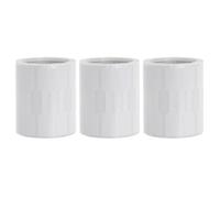 Zerodeko Etiquetas Adhesivas para Joyería Blancas Impermeables 3 Rollos de 500 Unidades Etiquetas Escribibles para Collares y Pulseras Marcadores de Precios Reutilizables para Tiendas y