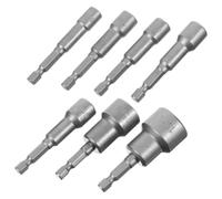 Zerodeko Extractor de Tornillos Hexagonales de Acero al Carbono, Diseño Preciso y Confiable, Surtido de Destornilladores de Tuercas de 6 a 19mm para Taladros Eléctricos