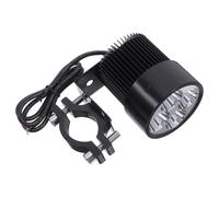 Zerodeko Faro Delantero LED para Motocicleta y Bicicleta Eléctrica 12v-85v 20w Color Negro Resistente al Agua Carcasa de Plástico para Uso Seguro y Duradero