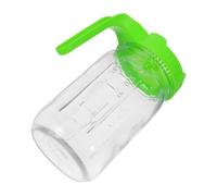Zerodeko Frasco para Germinar Microvegetales de 946ml, Vidrio, Boca Ancha | Alfalfa y Lentejas, Reutilizable y Fácil de Limpiar, para Balcón o Dormitorio, Color Verde