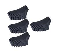 Zerodeko Funda Antideslizante de Goma para Punta de Bastones de Senderismo, 4 Piezas, Resistente al Desgaste, Compatible Bastones de Trekking de 3 y 4 Tramos, Adecuado para Senderismo