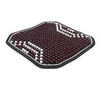 Zerodeko Funda de Asiento para Coche Verano Cuentas de Madera, Cojín Refrigerante para Asiento Delantero, Alfombrilla Ventilada Antitranspirante para Camión y Silla (vino)