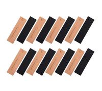 Zerodeko Funda para Bolígrafos de Papel Kraft Ventana, Estuche Plegable 30 Piezas, Color Negro y Natural, Papel Resistente, para Oficina y Escuela, Obsequio Navidad, Uso Varios Estilos