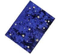 Zerodeko Funda para Libro Protección Máxima y Elegante de Tela de Terciopelo Diseño de Estrellas y Luna para Colección Personal o Autógrafos de Libros