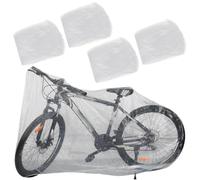 Zerodeko Funda para Protección contra Lluvia y Polvo PE para Motocicleta y Bicicleta de Exterior Ligera y Fácil de Llevar, 4 Piezas en Verano