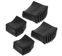 Zerodeko Funda Protectora Antideslizante para Pies de Escalera, Juego 4 Piezas, Caucho Resistente, Tamaño 2.5x6.3 Cm y 2.5x5 Cm, Accesorios para Escaleras Plegables y Uso Doméstico