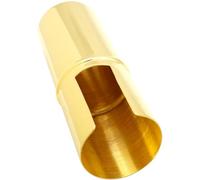 Zerodeko Funda Protectora de Boquilla para Saxofón Soprano en Latón, Tapa Metálica Durable y Ligera para Accesorios de Saxofón, Adecuado para Proteger Boquillas en Instrumentos de Viento