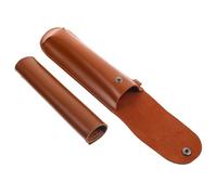 Zerodeko Funda Protectora de Cuero Marrón para Llave de Barrena Manual, Cubierta Resistente al Agua para Brocas Autoalimentadas, Suministros para Actividades al Aire Libre, Adecuado