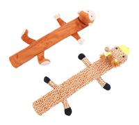 Zerodeko Funda Protectora de Estetoscopio para Cuello 2 Piezas, Cubierta de Felpa Estampado Animal en Chocolate y Color Camello, Accesorio Médico Higiénico para Enfermeras y Pediatría