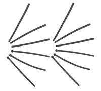 Zerodeko Fundas Antideslizantes de Silicona para Patas de Gafas, Protectores Suaves para Orejas, Tamaño 2 y 3, Color Negro, 6 Pares (12 Piezas), Accesorio Cómodo y Antialérgico para Gafas