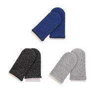 Zerodeko Fundas para Dedos de Juego 12 Piezas, Manga para Pulgar Pantalla Táctil, Anti-Sudor, Colores Negro, Azul y Gris, Tamaño Flexible para Móviles, Accesorios Gamer Portátil