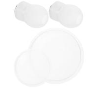 Zerodeko Fundas y Película de Diafragma de Repuesto para Estetoscopio, Accesorio Profesional en Silicona para Adultos y Pediátrico, 1 Par de Cubierta Multifuncional de Color Claro,