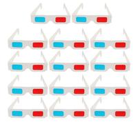 Zerodeko Gafas 3D Anaglifo Desechables de Papel Lentes Rojo y Azul, Marco Ligero y Compacto, Pack de 60 Unidades para Ver Películas en Casa y Fiestas Familiares