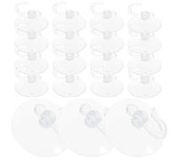 Zerodeko Ganchos de Succión Transparentes de Plástico 3.5 Cm Diámetro, 100 Piezas, Multiusos para Baño, Cocina y Pared, Colgador Resistente para Llaves, Bolsos y Ropa