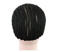 Zerodeko Gorro de Peluca de Ganchillo Negro para Hacer Pelucas Trenzas Africanas, Elástico Poliéster, Ajustable y Cómodo para Mantener el Cabello en Su Lugar