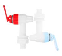 Zerodeko Grifo de Agua de Plástico 2 Piezas Repuesto para Dispensador de Agua y Jarra, Accesorio para Barril de Vidrio, Cierre Hermético Antogoteo, Uso en Enfriador y Color Color Aleatorio