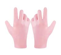 Zerodeko Guantes Hidratantes para Manos Agrietadas y Piel Seca Exfoliantes y Protectores Talla Única Color Rosa Ideales para Uso Nocturno y Cuidado Intensivo Piel