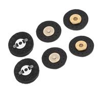 Zerodeko Hebillas Magnéticas de Cuero 3 Cm para Bolsos y Monederos, 3 Unidades Negras, Cierres Cosidos a Mano, Accesorios de Bricolaje para Manualidades, Costura y Fabricación de Carteras,