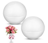 Zerodeko Hemisferios Material Ligero y Versátil 4 Piezas de Espuma de Color Claro para Manualidades Adecuado para Decoraciones de Fiesta y Proyectos Escolares