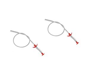 Zerodeko Herramienta De Dragado De Tuberías 2 Piezas Herramienta Palos Limpiadores De Drenaje Serpiente Limpiadora De Desagües Removedor De Obstrucciones De Drenaje Detergente Tubería