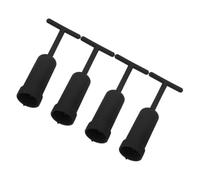 Zerodeko Herramienta Extractora de Anillo para Portalámparas G9, Juego de 4 Llaves de Plástico Negro, Tamaño Compacto, Compatible Casquillos de Bombillas Medianas, Uso para Reparación