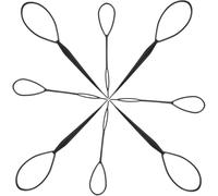 Zerodeko Herramienta para Tirar del Cabello de Plástico 8 Piezas para Mujer Accesorios para Peinar el Cabello y Estilo DIY para Banquetes y Recitales de Ballet