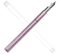 Zerodeko Herramienta Profesional para Adornos de Uñas con Pluma de Metal Rosa Ligera y Mango Largo, Kit Multifuncional para Uso Profesional Casa